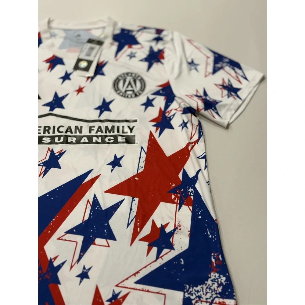adidas MLS AMER PRESH Atlanta United FC Jersey L AEROREADY KB8968 White Blue